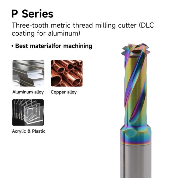 No Pilot Hole Thread Mill for Aluminum | DLC-Coated 3X Life | In Stock at China Factory (M6-M24) - Image 4